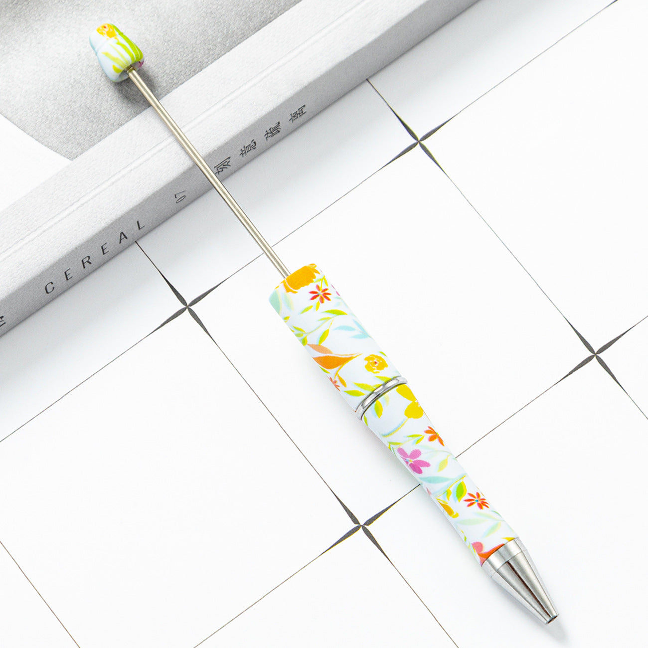 Wholesale Beadable Pens Cow Print Leopard Print Christmas Plastic Pen DIY for Beaded